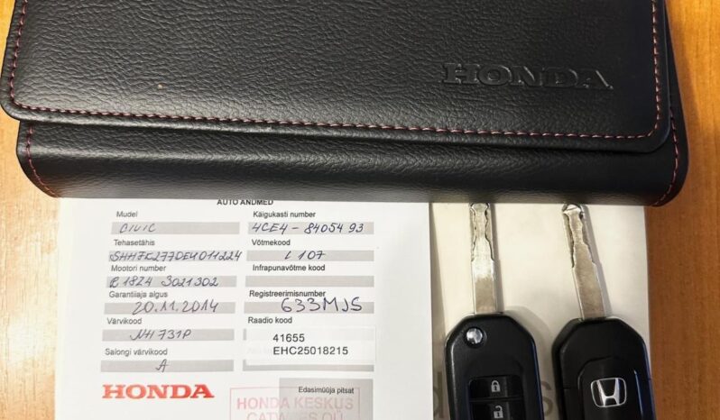 HONDA CIVIC 1.8 Sport VÉGIG VEZ.SZ.KÖNYV-TEMPOMAT-TOL.KAMERA-ÜLÉSFŰTÉS-HOLTTÉR! teljes