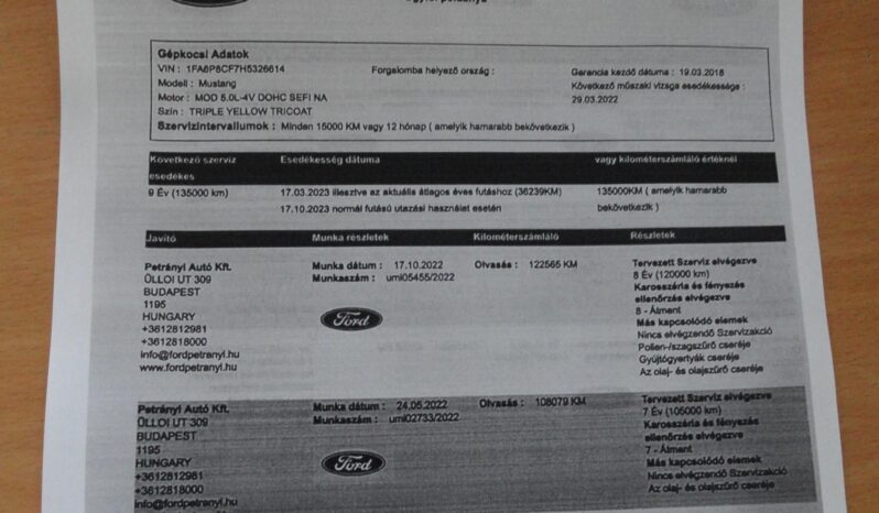 FORD MUSTANG Fastback 5.0 Ti-VCT V8 GT (Automata) BŐR-NAVI-F1-KAMERA-EURÓPAI MODELL! teljes