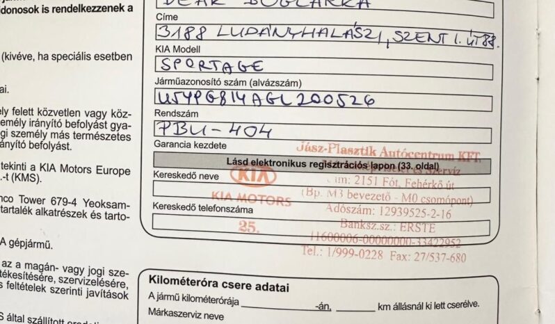 KIA SPORTAGE 1.6 GDI LX Exclusive MAGYAR-VEZ.SZ.KÖNYV-71eKM-NAVI-KAMERA! teljes