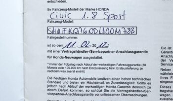 HONDA CIVIC 1.8 Sport VEZ.SZ.KÖNYV-DIGIT KLIMA-TEMPOMAT-TOL.RADAR-SÉRÜLÉSMENTES! teljes
